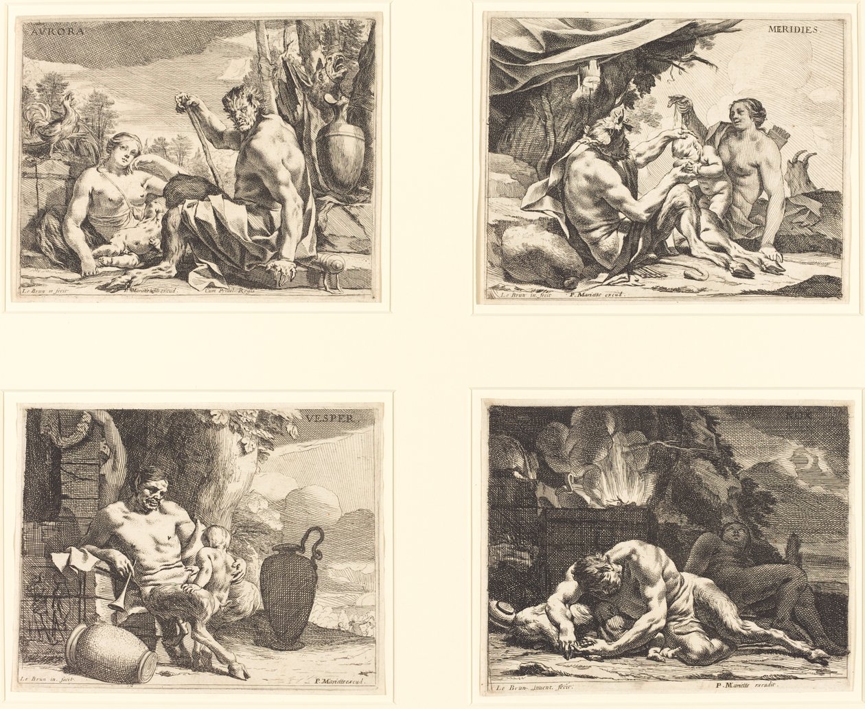 De fire tidene på dagen av Charles Le Brun
