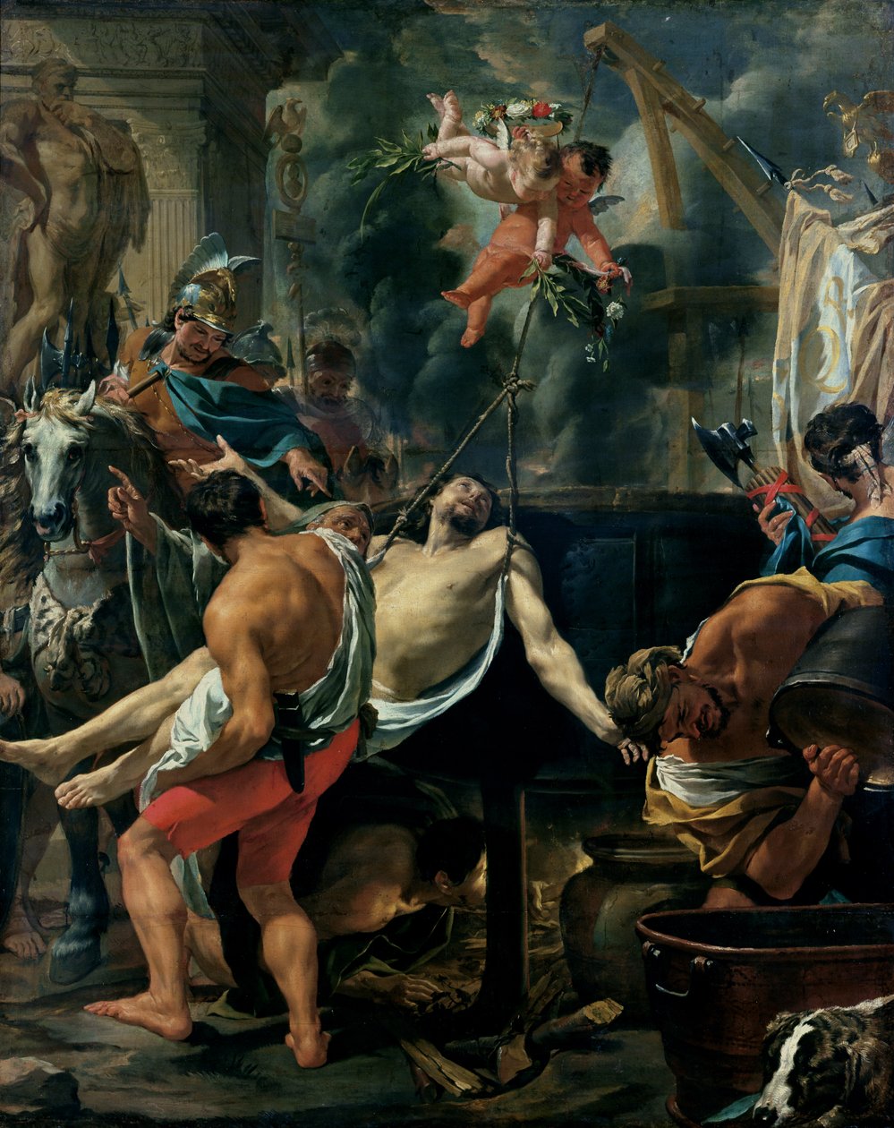 The Martyrium of St. John the Evangelist av Charles Le Brun