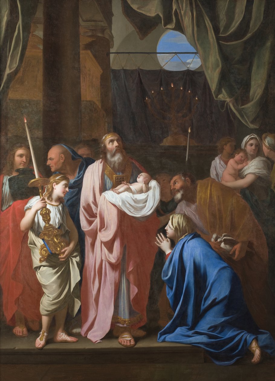 Presentasjonen av Kristus i tempelet, 1645 av Charles Le Brun