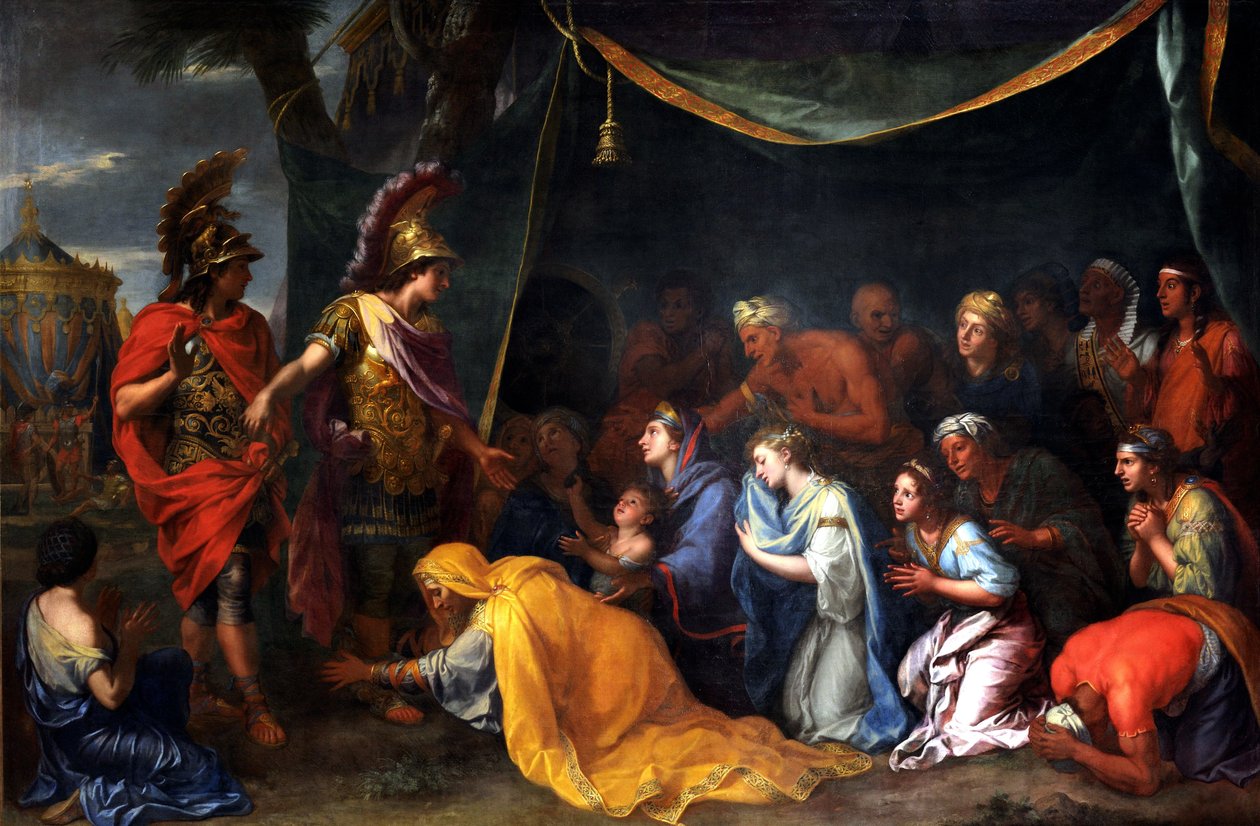 Dronningene av Persia ved føttene til Alexander, også kalt The Tent of Darius, ca. 1660 (olje på lerret) av Charles Le Brun