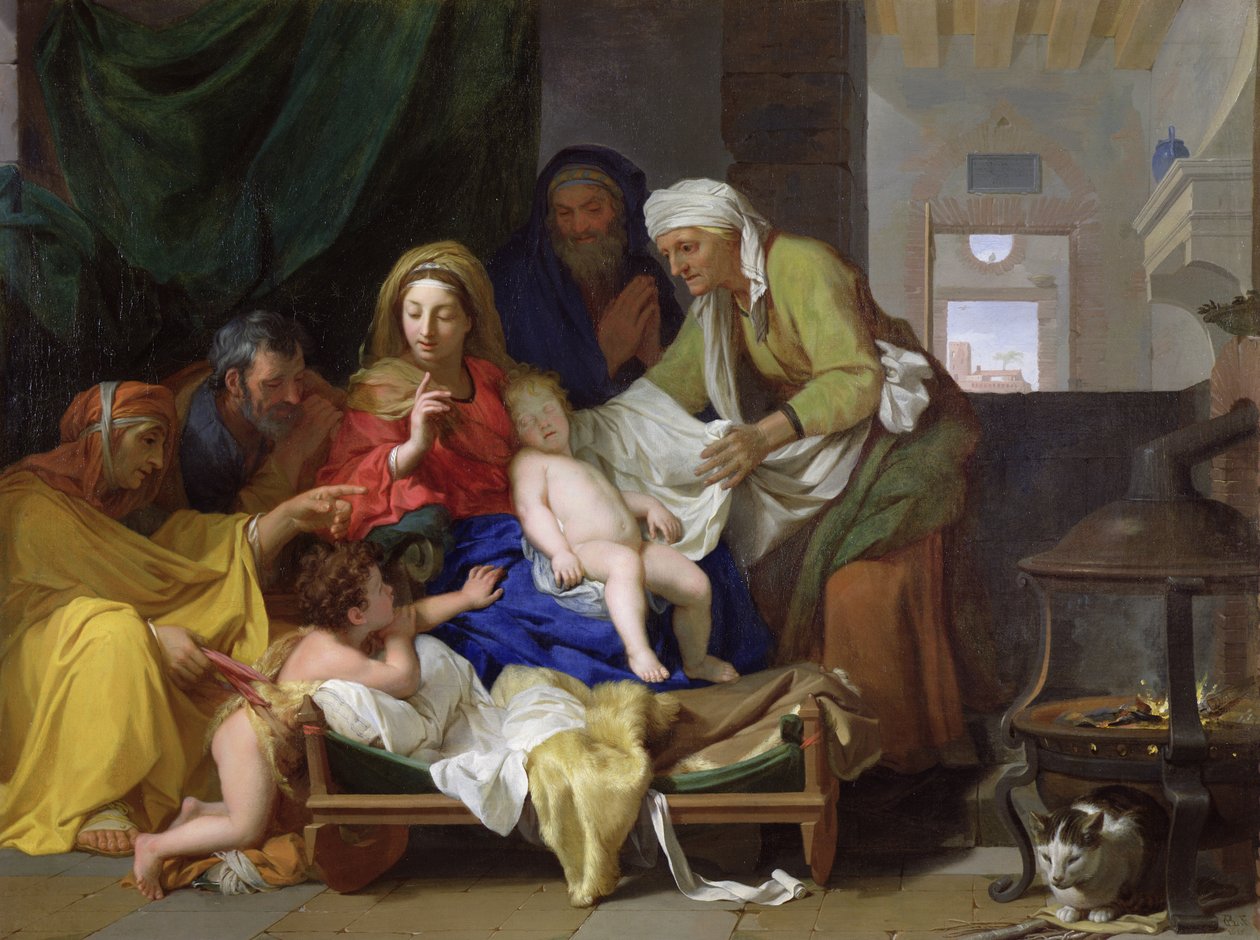 Jesu spedbarns søvn av Charles Le Brun