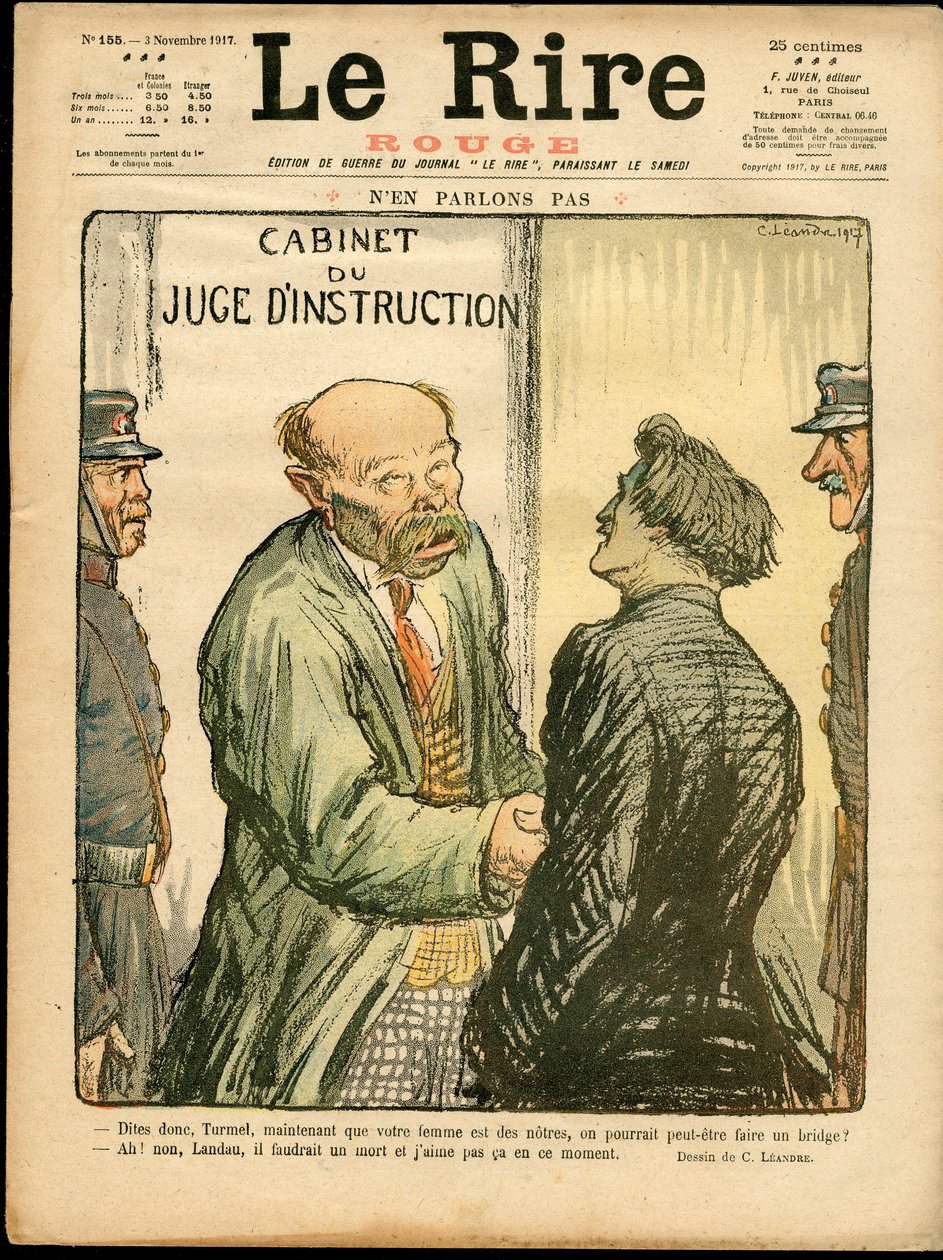 Omslag til ""The Red Read"", Satirical in Colors av Charles Leandre