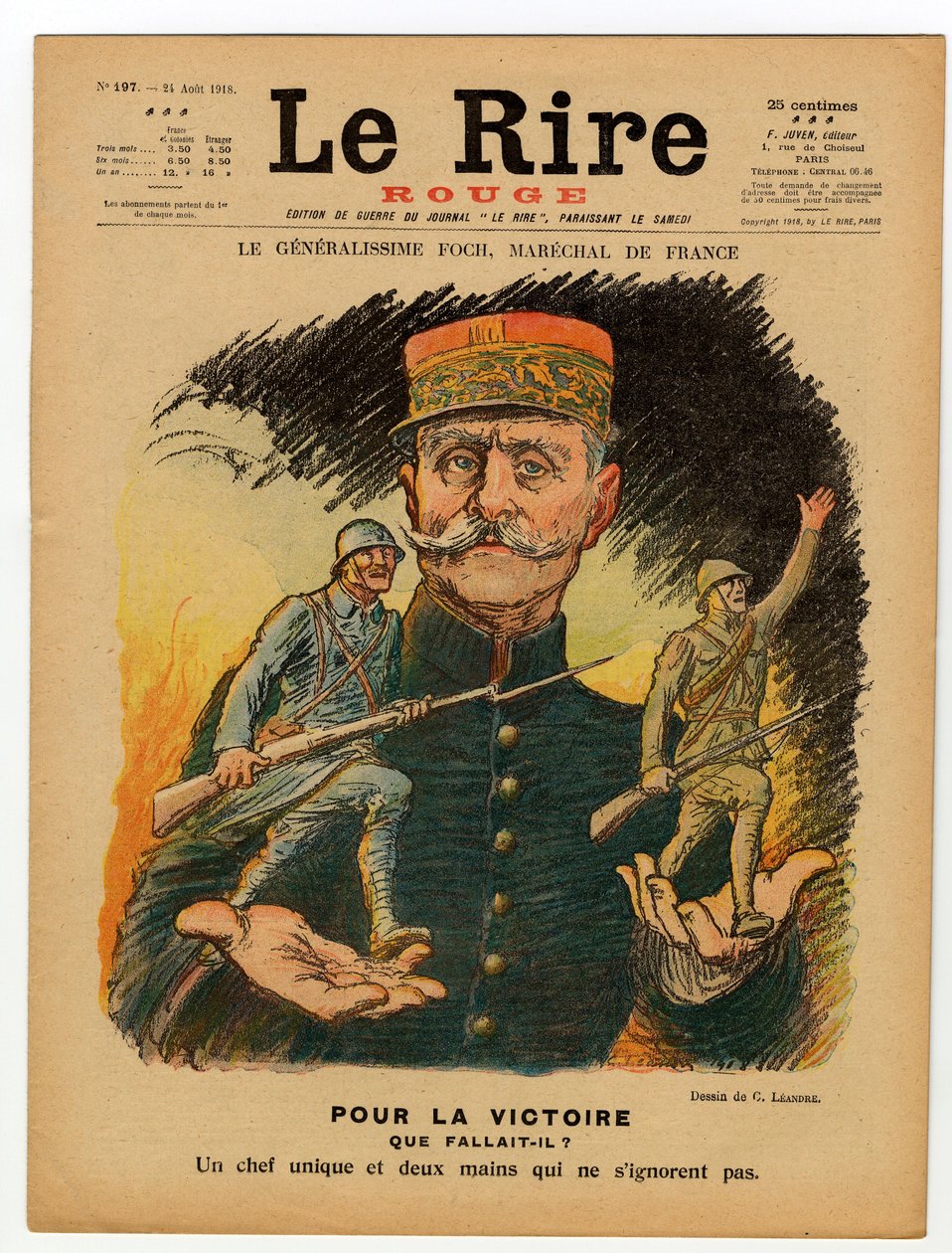 Omslag av "" Le Lire rouge", Satirical in Colors av Charles Leandre
