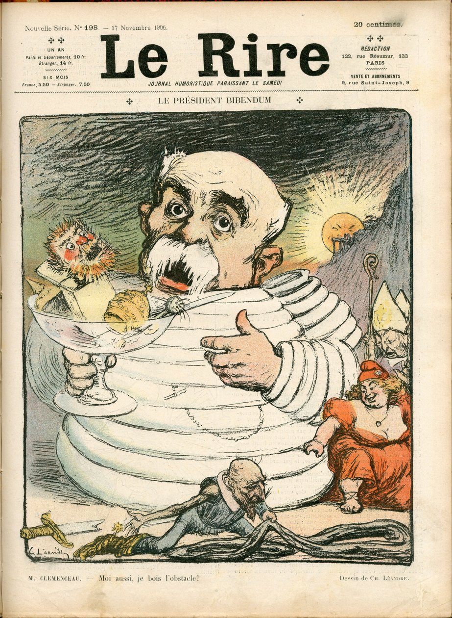 Cover av ""The Laughter"", nummer 198, Satirical in Color av Charles Leandre