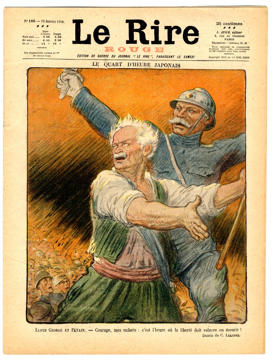 Cover av "" The Red Laughter", Satirical in Colors av Charles Leandre