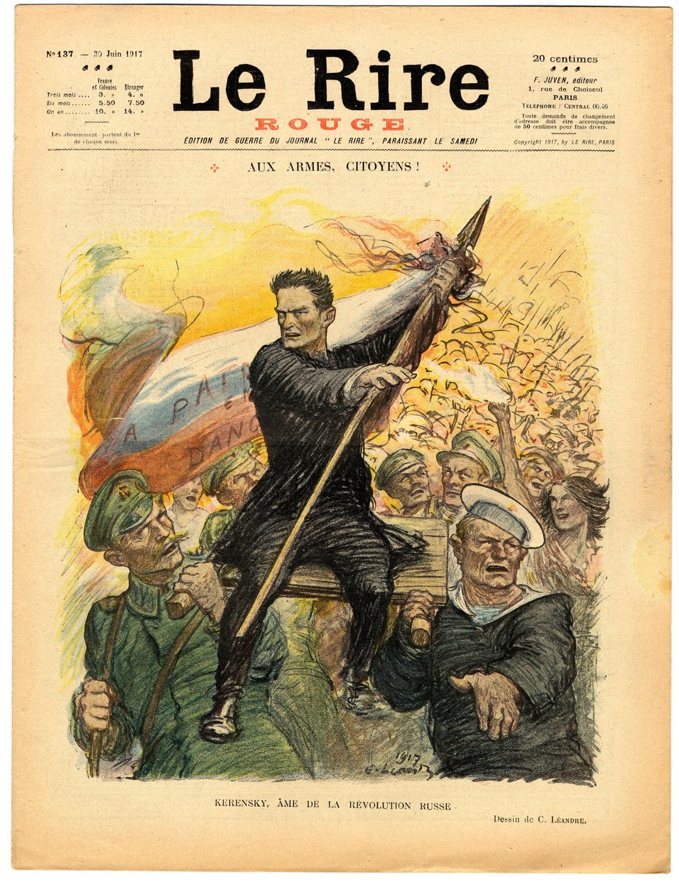 Cover av "" The Red Laughter", Satirical in Colors av Charles Leandre