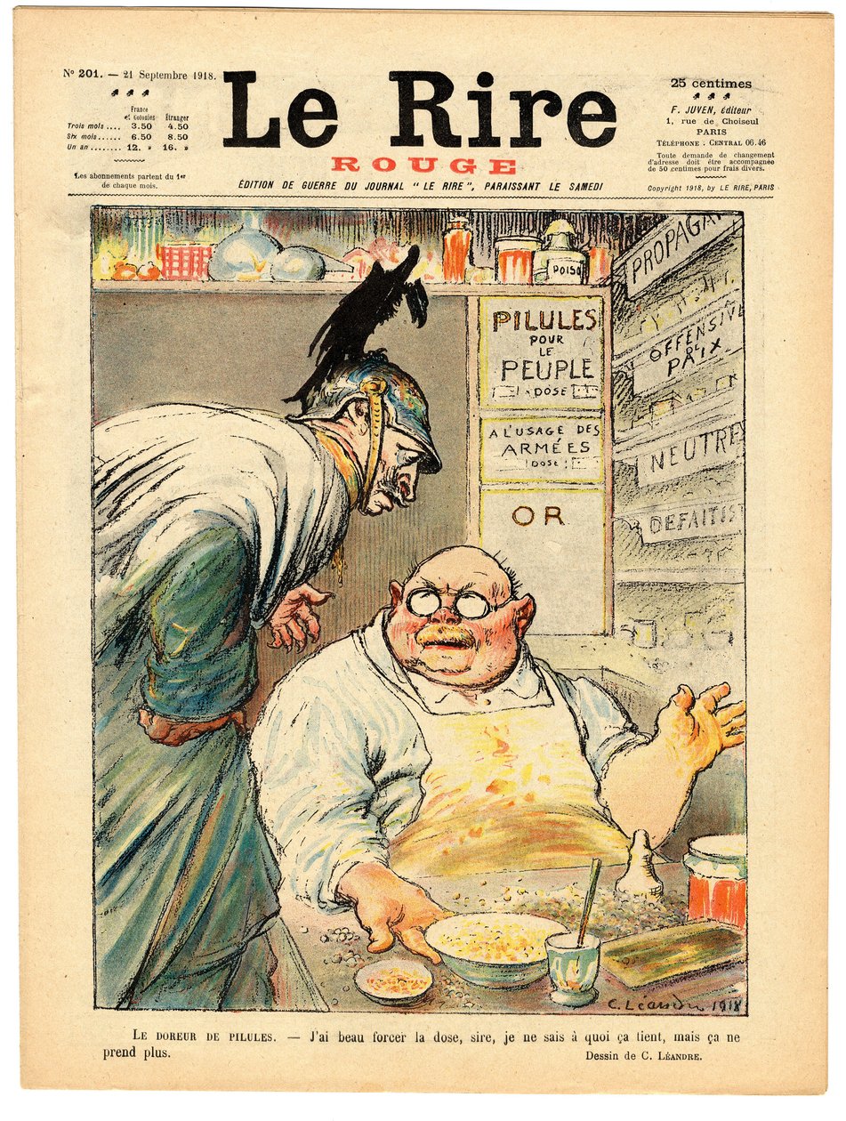 Cover av "" The Red Laughter", Satirical in Colors av Charles Leandre