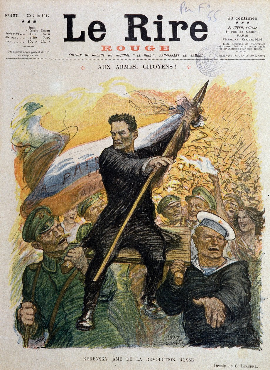 februarrevolusjonen (Russland av Charles Leandre