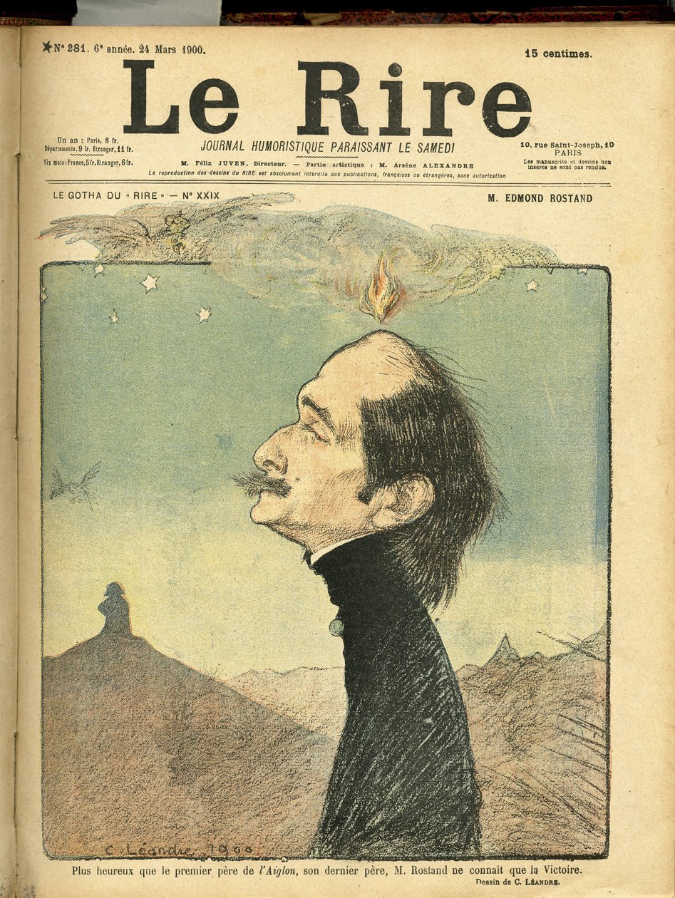 Illustrasjon av Charles Leandre (1862-1934) for omslaget til Le Rire av Charles Leandre
