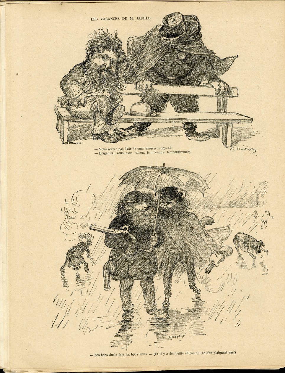 Illustrasjon av Charles Leandre (1862-1934) i Le Rire av Charles Leandre