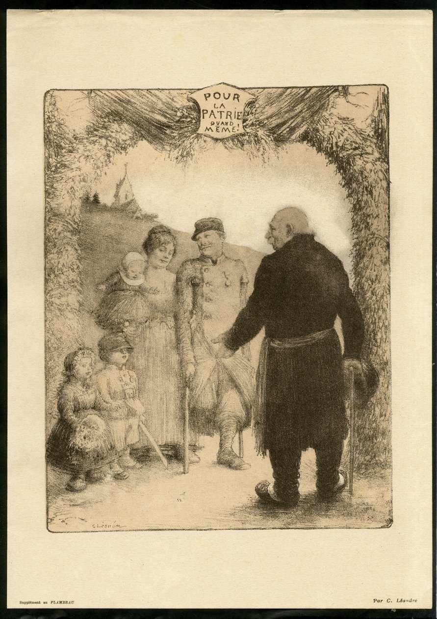 Illustrasjon av Charles Leandre (1862-1934) - Flyvende blad av Charles Leandre
