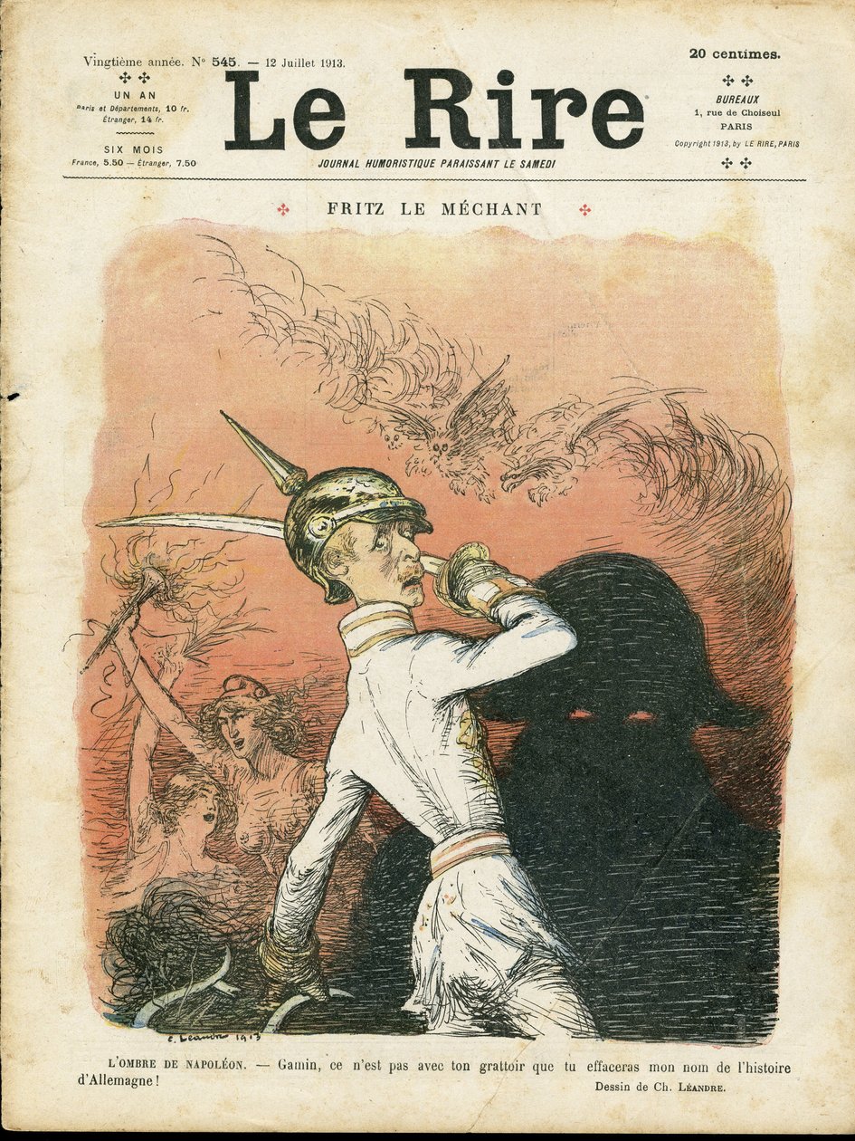 Illustrasjon av Charles Leandre (1862-1934) for omslaget til Le Lire av Charles Leandre