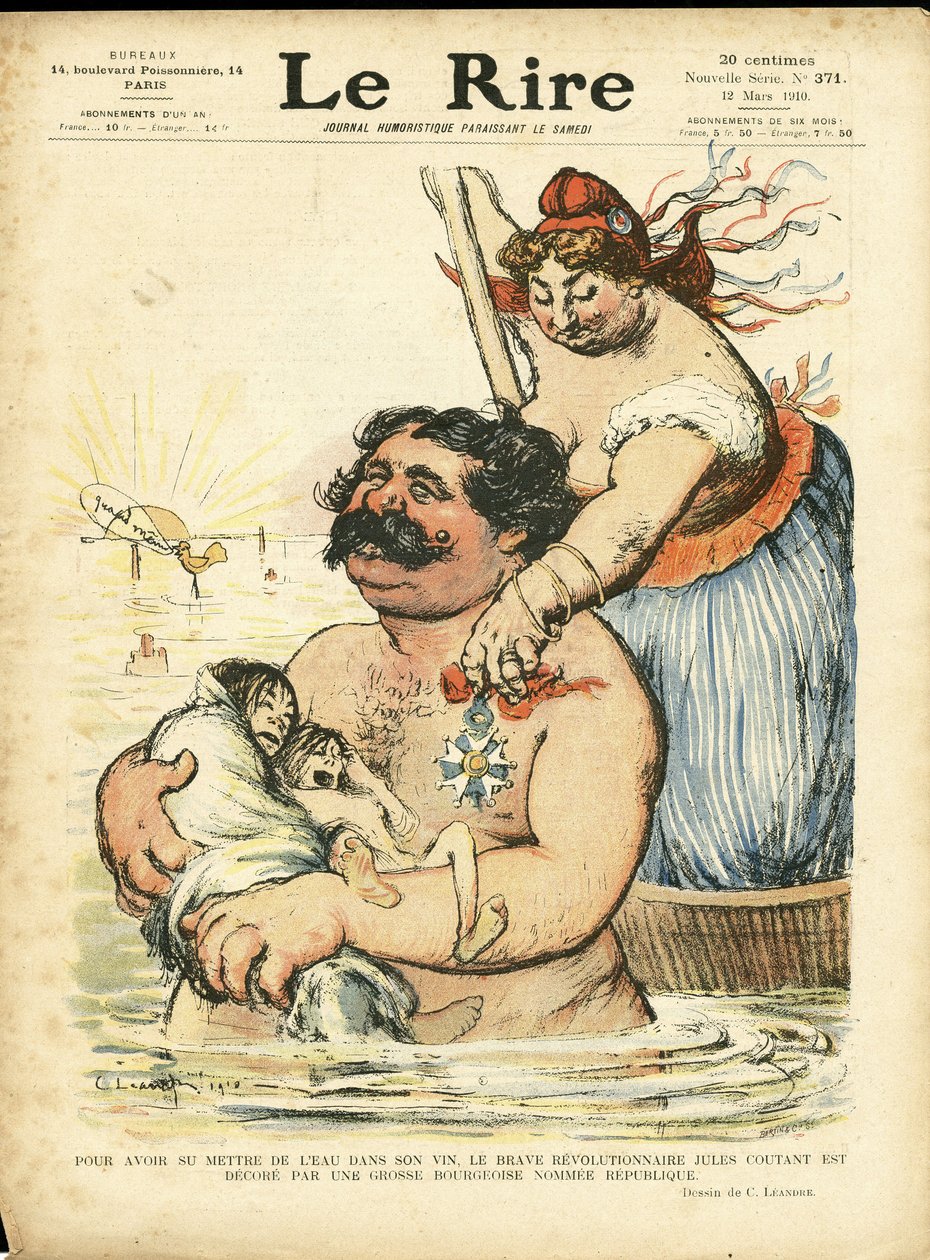 Illustrasjon av Charles Leandre (1862-1934) for omslaget til Le Lire av Charles Leandre