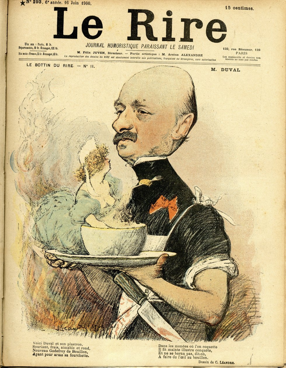 Illustrasjon av Charles Leandre (1862-1934) for omslaget til Le Rire av Charles Leandre