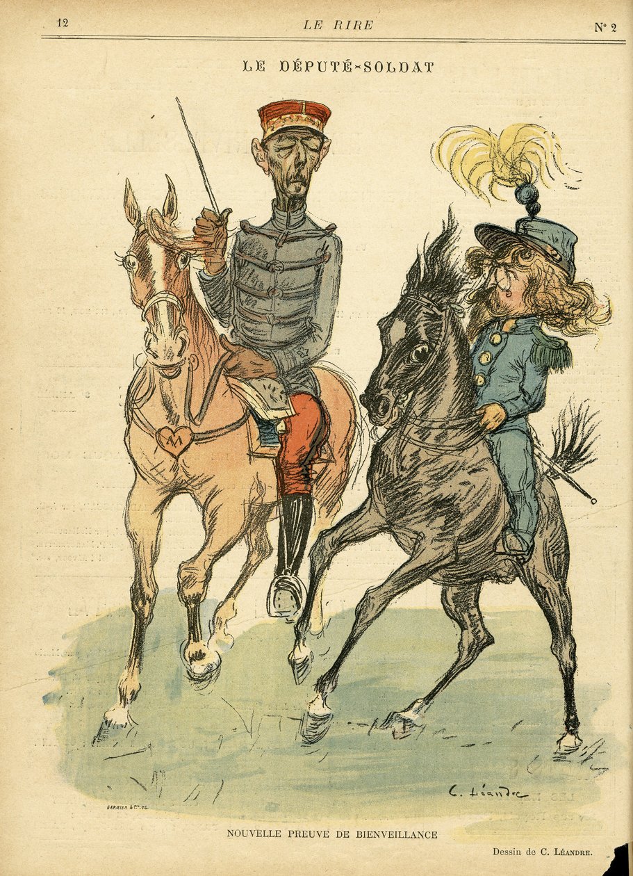 Illustrasjon av Charles Leandre (1862-1934) i Le Rire av Charles Leandre