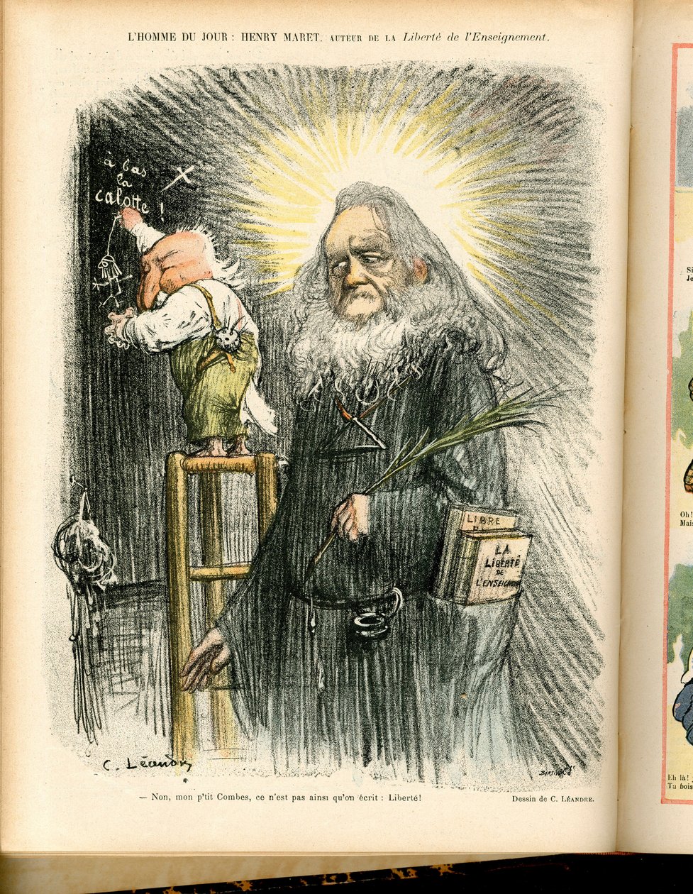 Illustrasjon av Charles Leandre (1862-1934) i Le Rire, nr. 67 av Charles Leandre