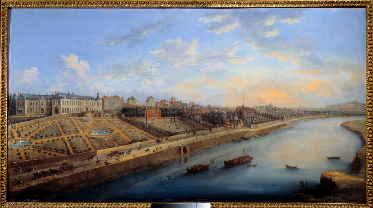 Utsikt over Passy og Chaillot fra Grenelle-maleri av Charles Grevenbroeck (? -1758) 1743 Søn. 0,68x1,24 m Paris, musee carnavalet - Utsikt over Passy og Chaillot fra Grenelle. Maleri av Charles Grevenbroeck (? -1758) av Charles Leopold Grevenbroeck