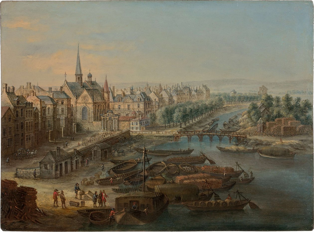 View of the Arsenal, the port Saint Paul and the quai des Célestins in Paris, 1730s.    1198676   no       norwegian Successfully Translated  Original: Sakanoshita: View of Mount Fudesute (Sakanoshita, Fudesuteyama no zu), from the series "Fifty-three Stat av Charles Léopold van Grevenbroeck