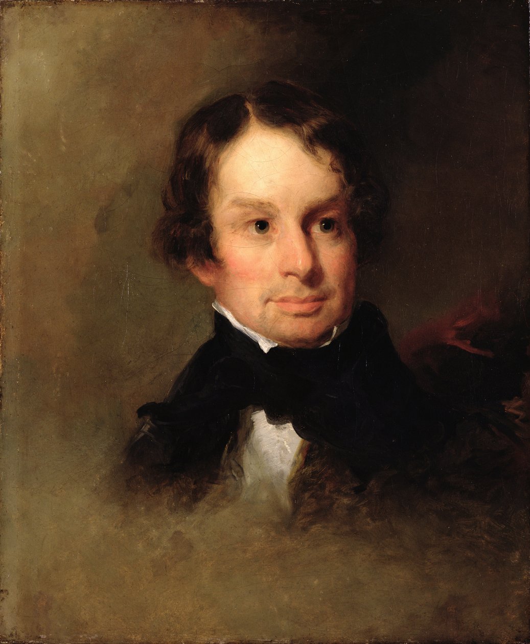 Portrett av Henry Wadsworth Longfellow (1807-82) av Charles Loring Elliot