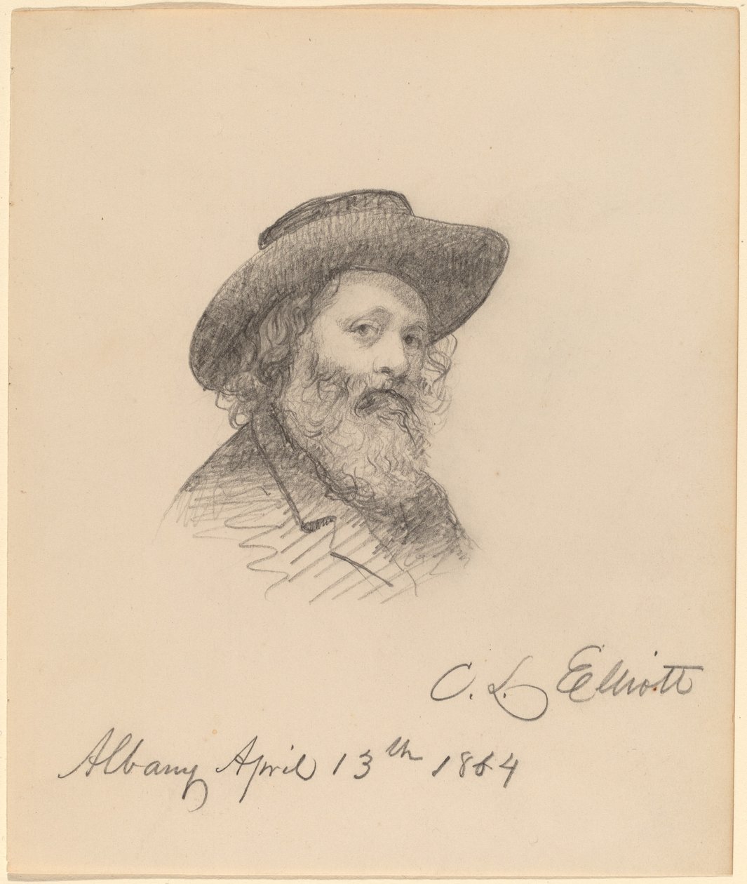 Portrett av kunstneren Asa W. Twitchell av Charles Loring Elliott