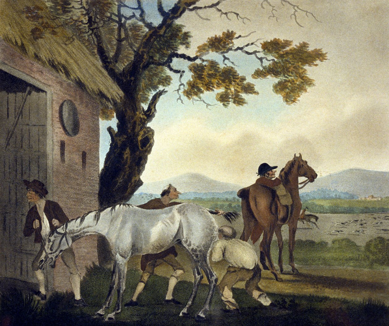Trikset, fra The Pytchley Hunt, gravert av F. Jukes (1745-1812) av Charles Lorraine (after) Smith