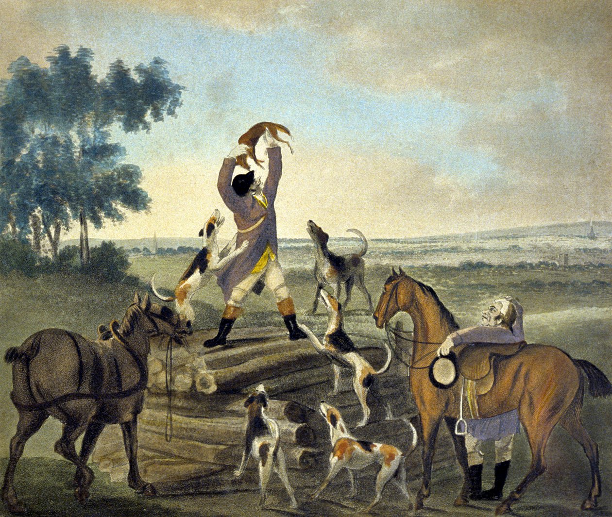 Who...op, Was Never So Carried, fra The Pytchley Hunt, gravert av F. Dukes av Charles Lorraine (after) Smith