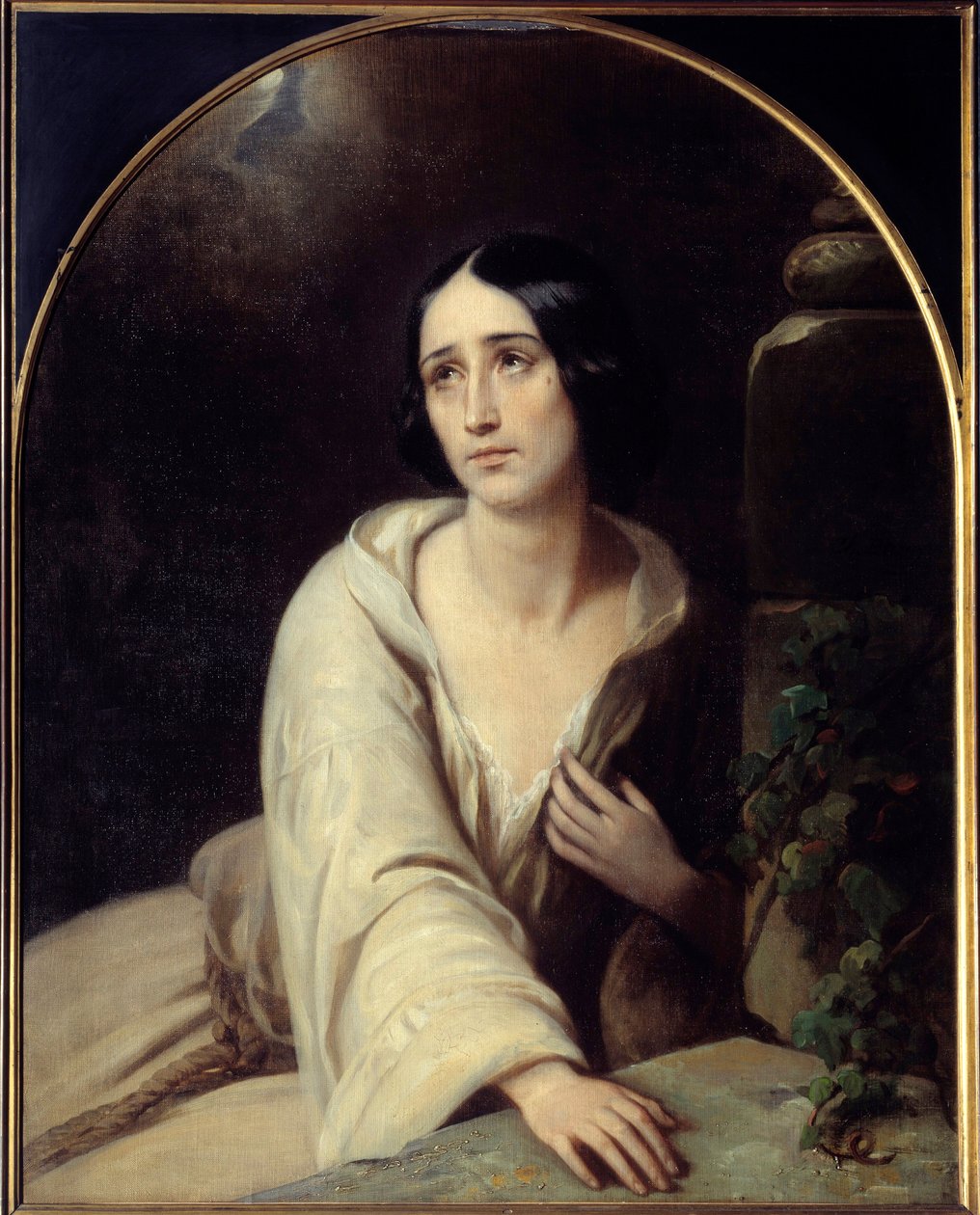 Favoritten til Gaetano Donizetti Illustrasjon for operaen "" La favorite"" (La favorita). Maleri av Charles Louis Bazin (1802-1859) 1840 Paris, Library of the Opera Museum av Charles Louis Bazin