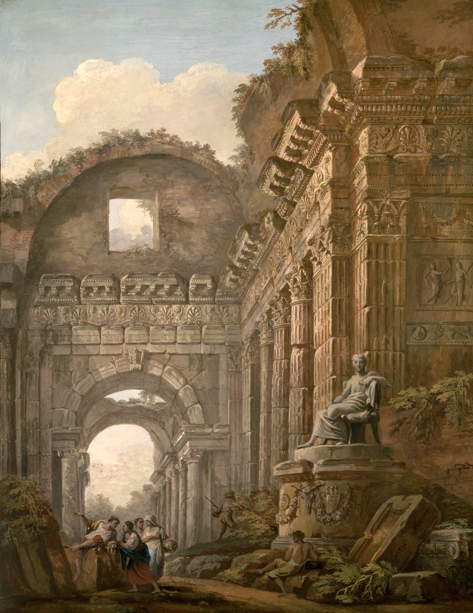 Arkitektoniske ruiner av Charles Louis Clerisseau