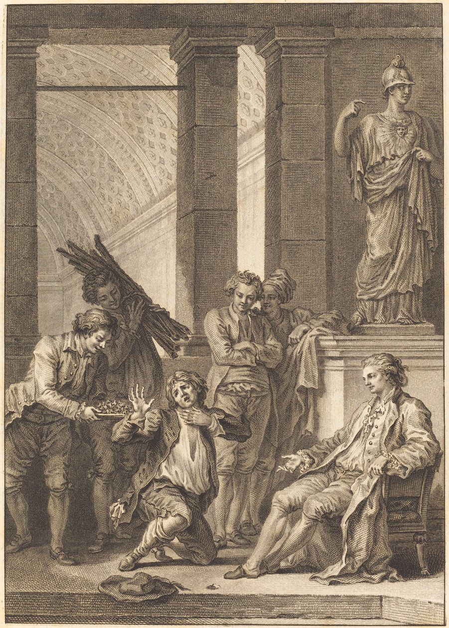 Bonden av Charles Louis Lingée after Jean Honoré Fragonard