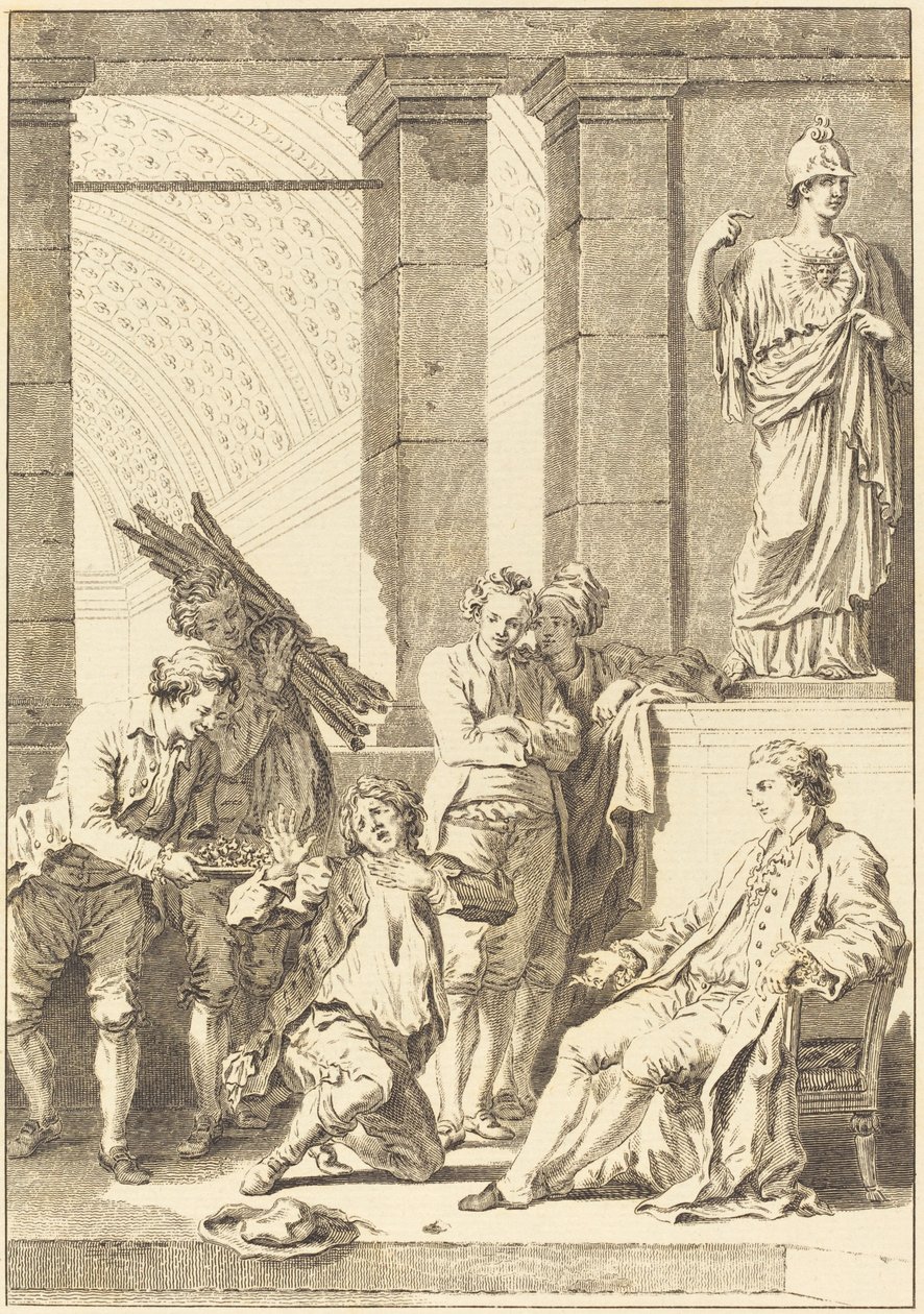 Bonden av Charles Louis Lingée after Jean Honoré Fragonard