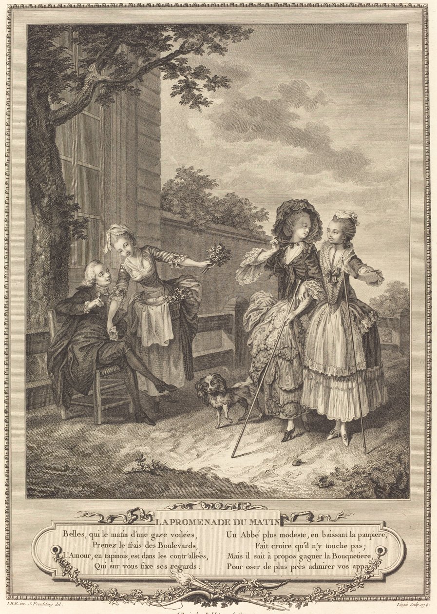 Morgenturen av Charles Louis Lingée after Sigmund Freudenberger