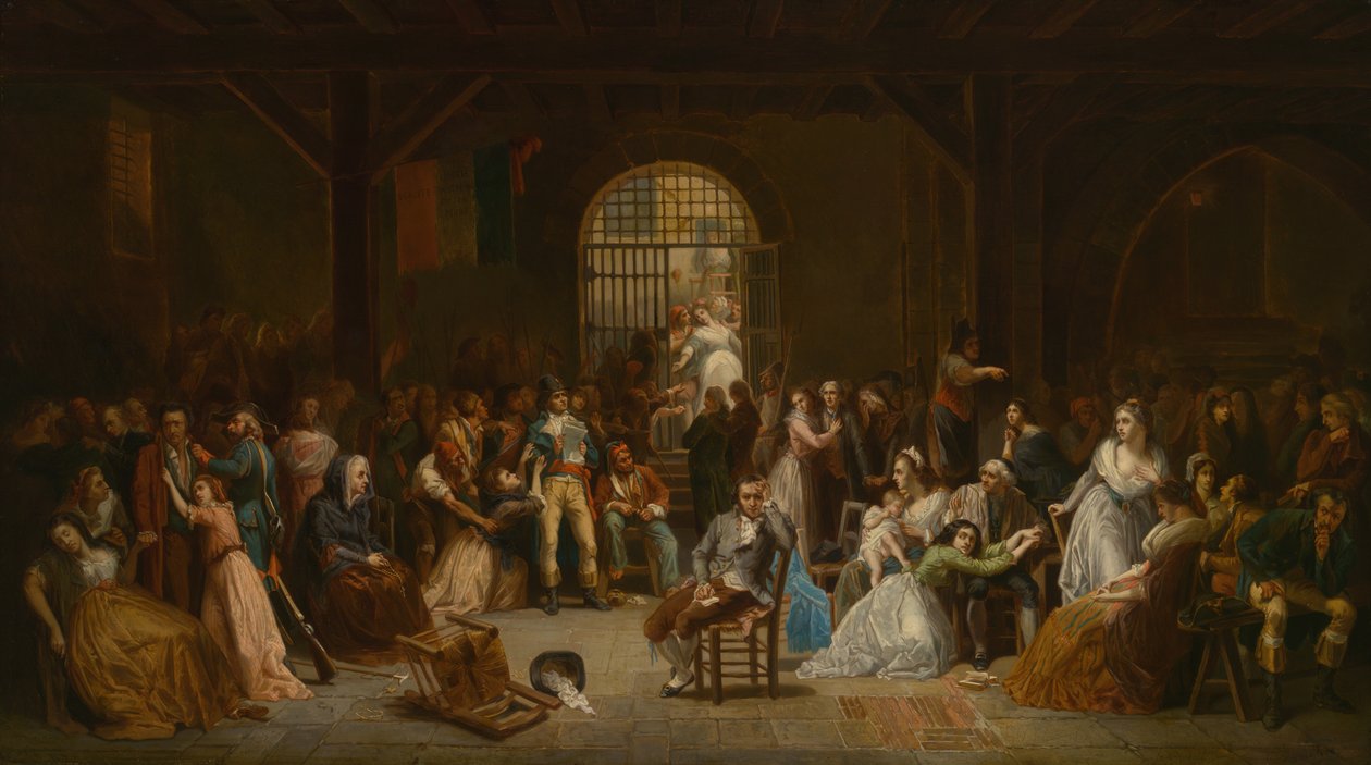 Navnropet til terrorens siste ofre, ca. 1850. av Charles Louis Müller