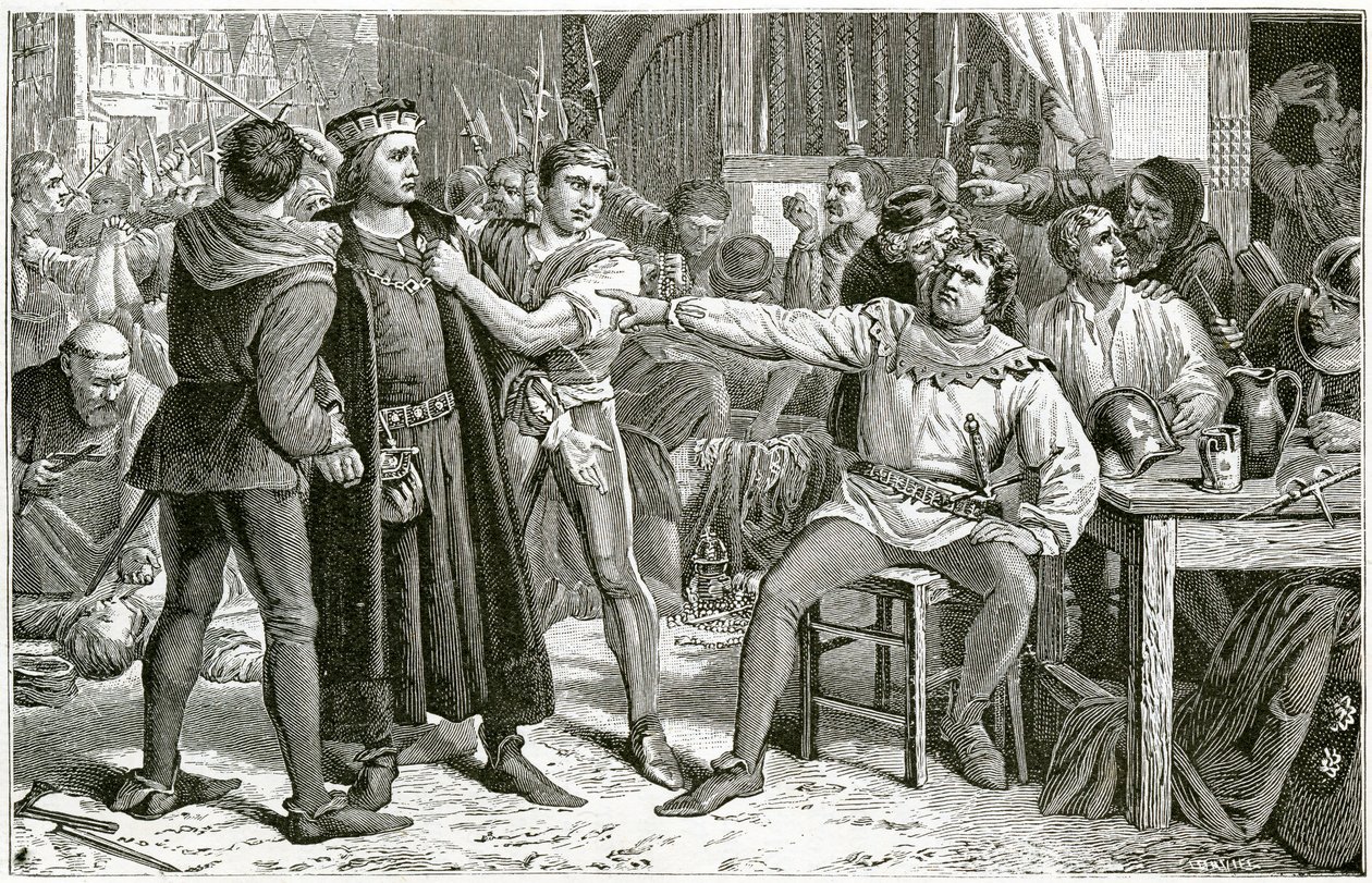 Lord Saye og Sele stilte for Jack Cade, 1896. av Charles Lucy