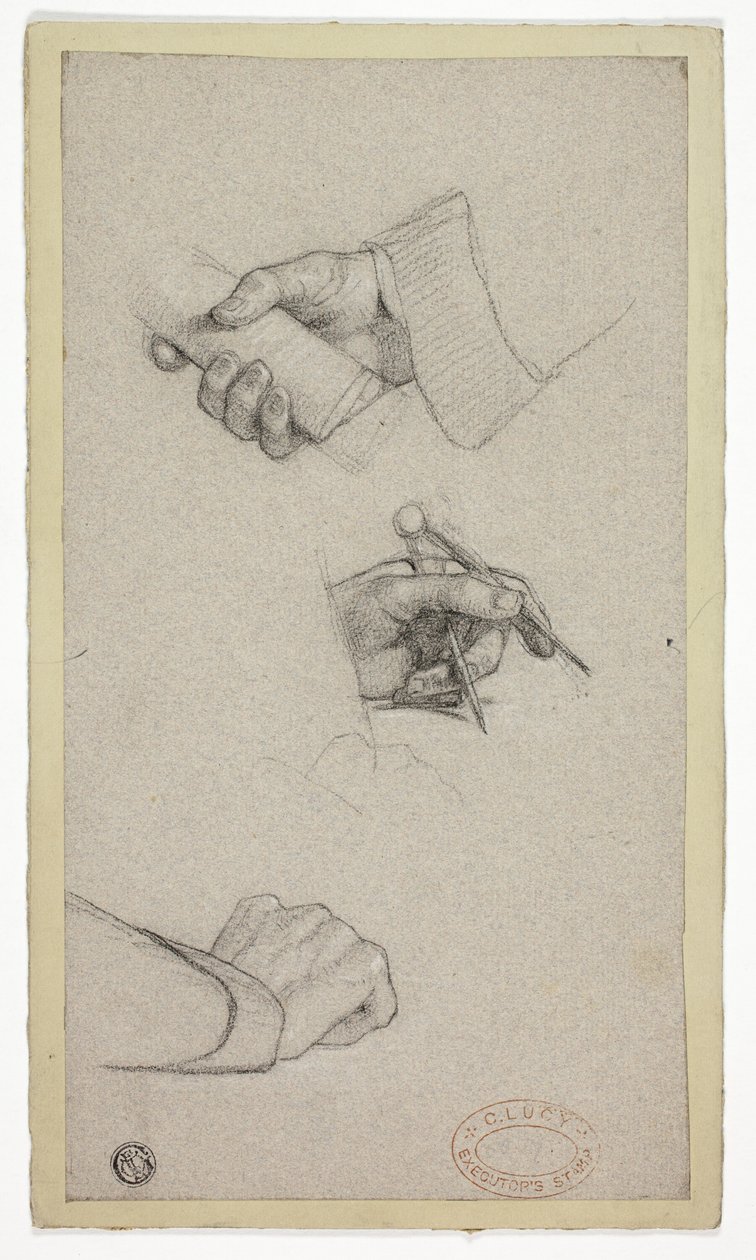 Studie av hender av Charles Lucy