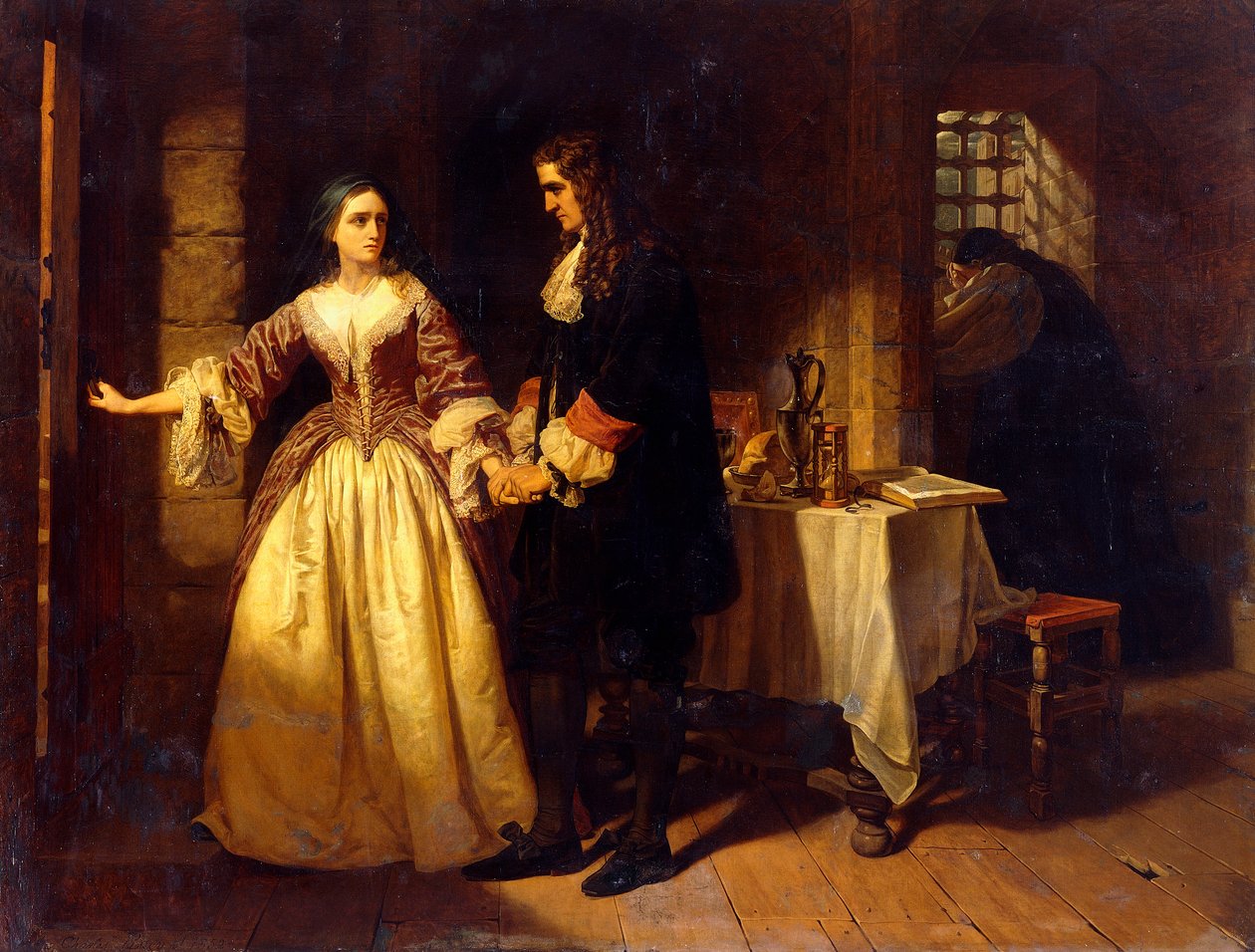 Avskjeden mellom Lord William og Lady Rachel Russell i 1683 av Charles Lucy