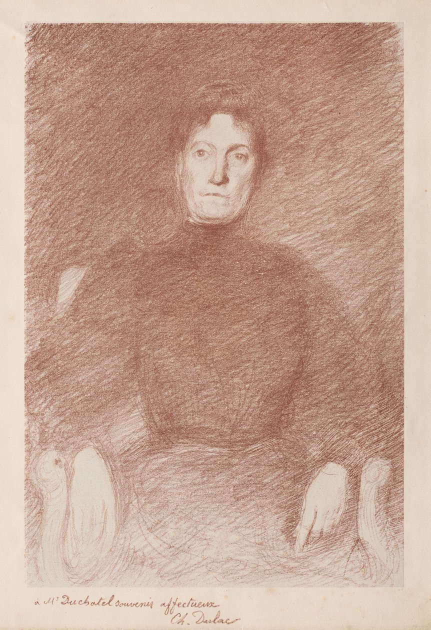 Sittende kvinne. av Charles Marie Dulac
