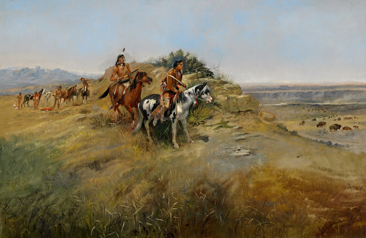 Buffalo Hunt, 1891 av Charles Marion Russell