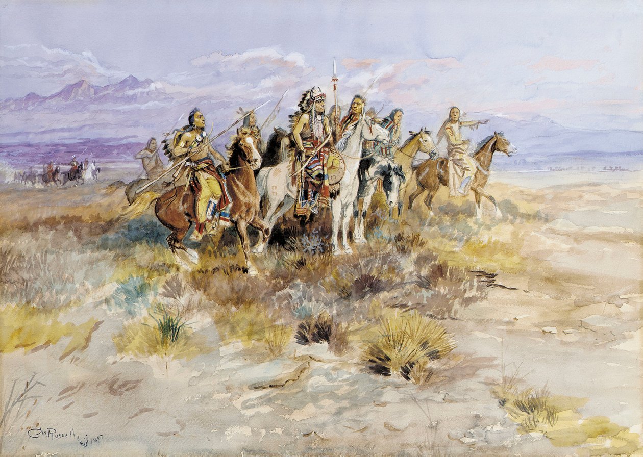 Indian Scouting Party, 1897 av Charles Marion Russell