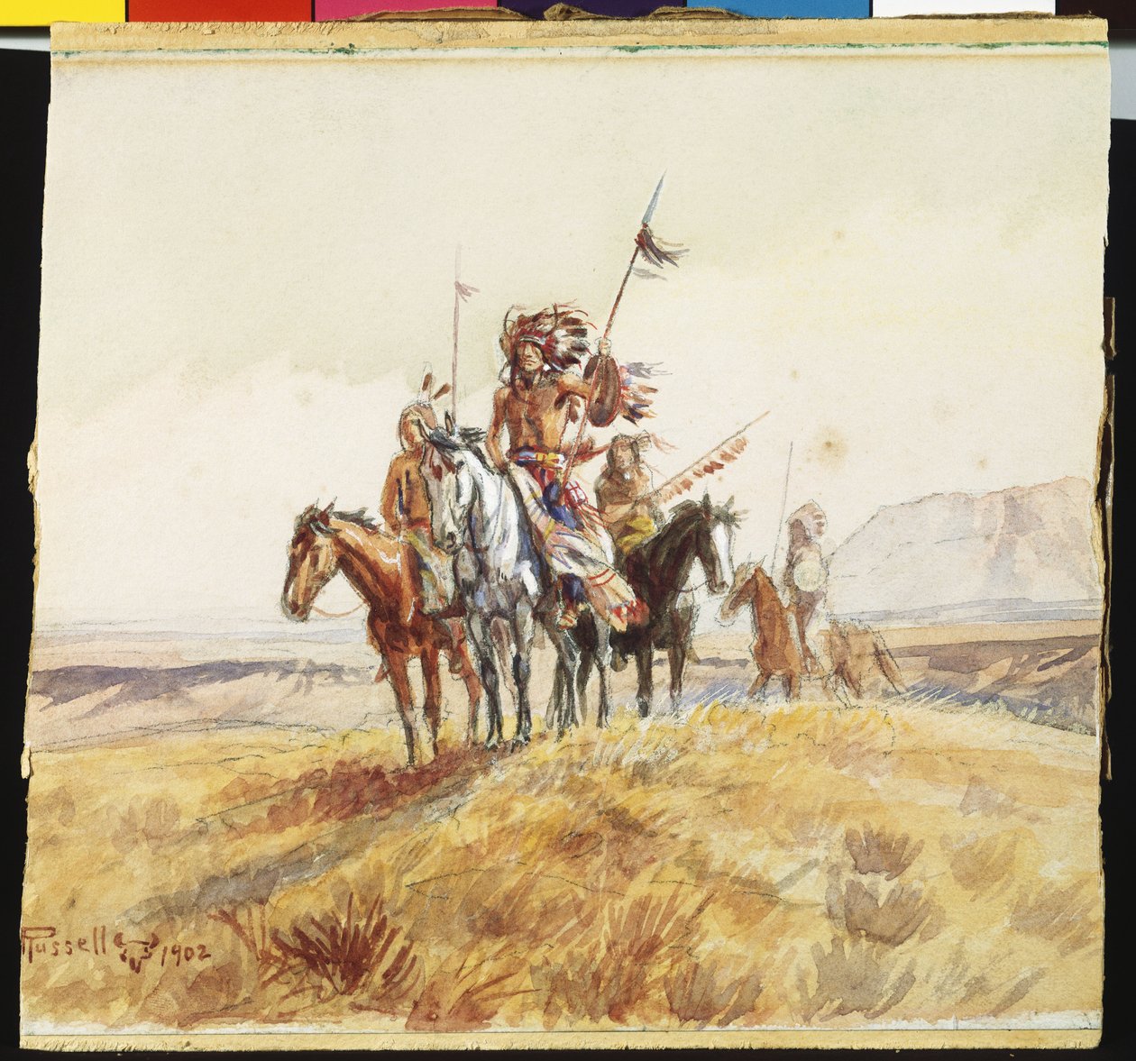 Indian War Party, 1902 av Charles Marion Russell