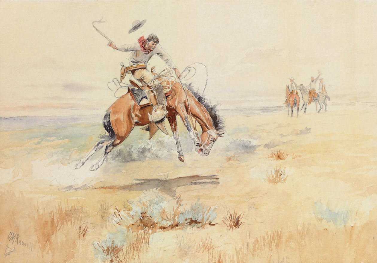 The Bronco Buster, 1894 av Charles Marion Russell