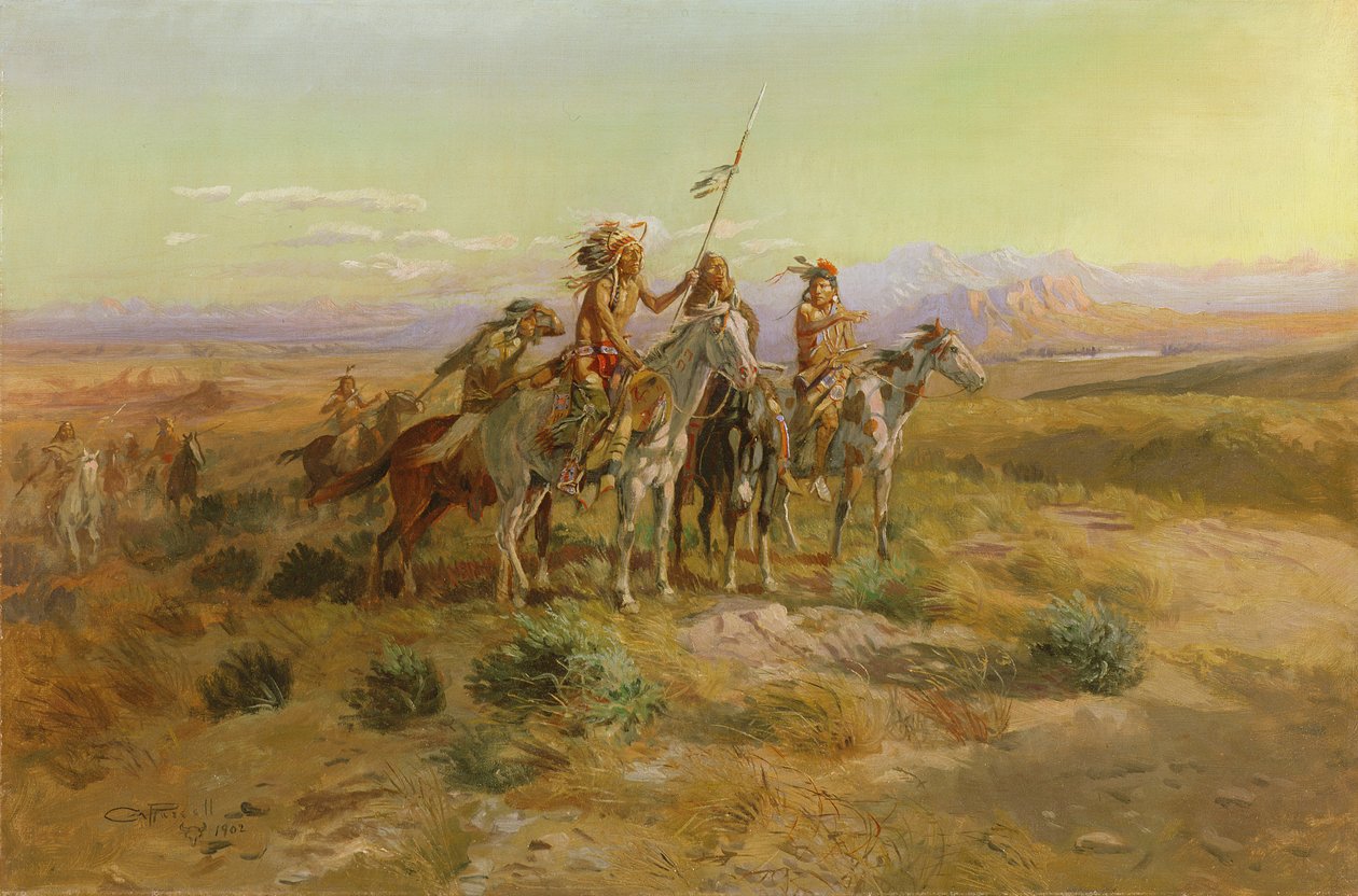 Speiderne, 1902 av Charles Marion Russell
