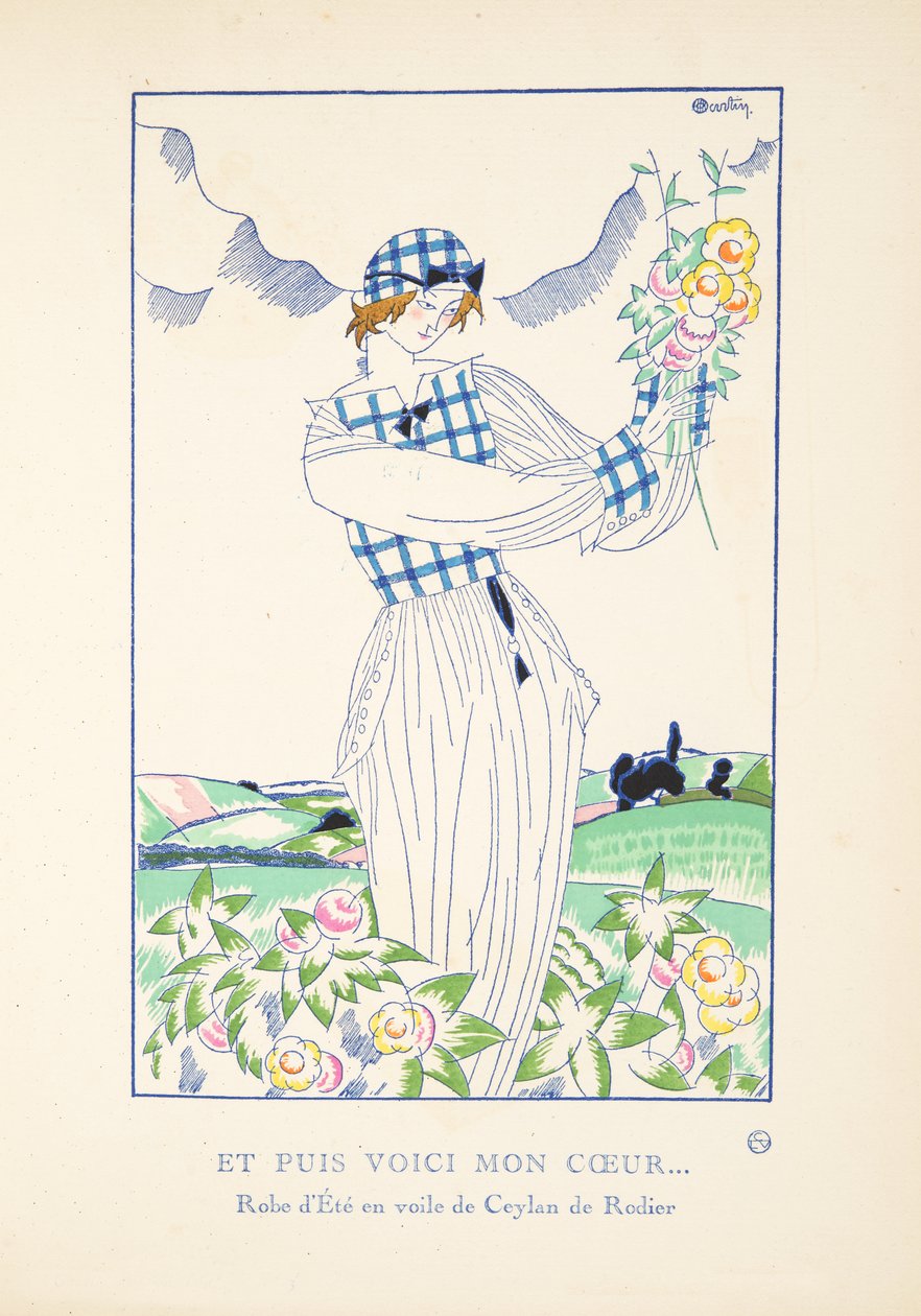 And Then Here Is My Heart?, fra en samling av moteplater, 1920 (stensiltrykk) av Charles Martin