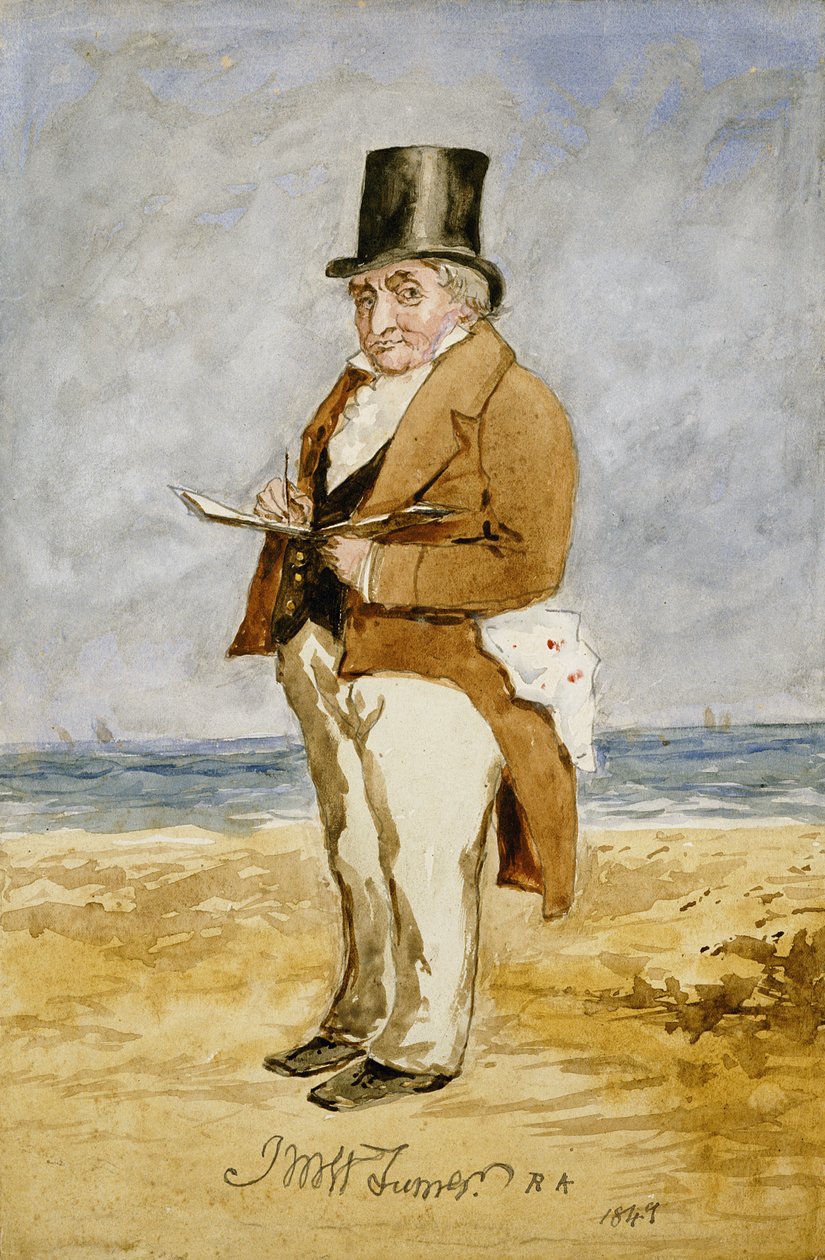 Full lengde portrett av Joseph Mallord William Turner, 1849 av Charles Martin