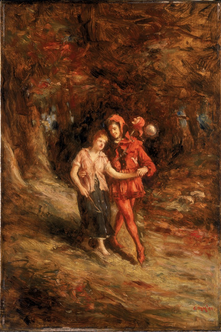 Touchstone og Audrey, 1890 av Charles Martin Hardie