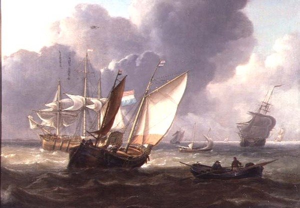 Nederlandsk tremestere og små håndverk i en dønning av Charles Martin Powell