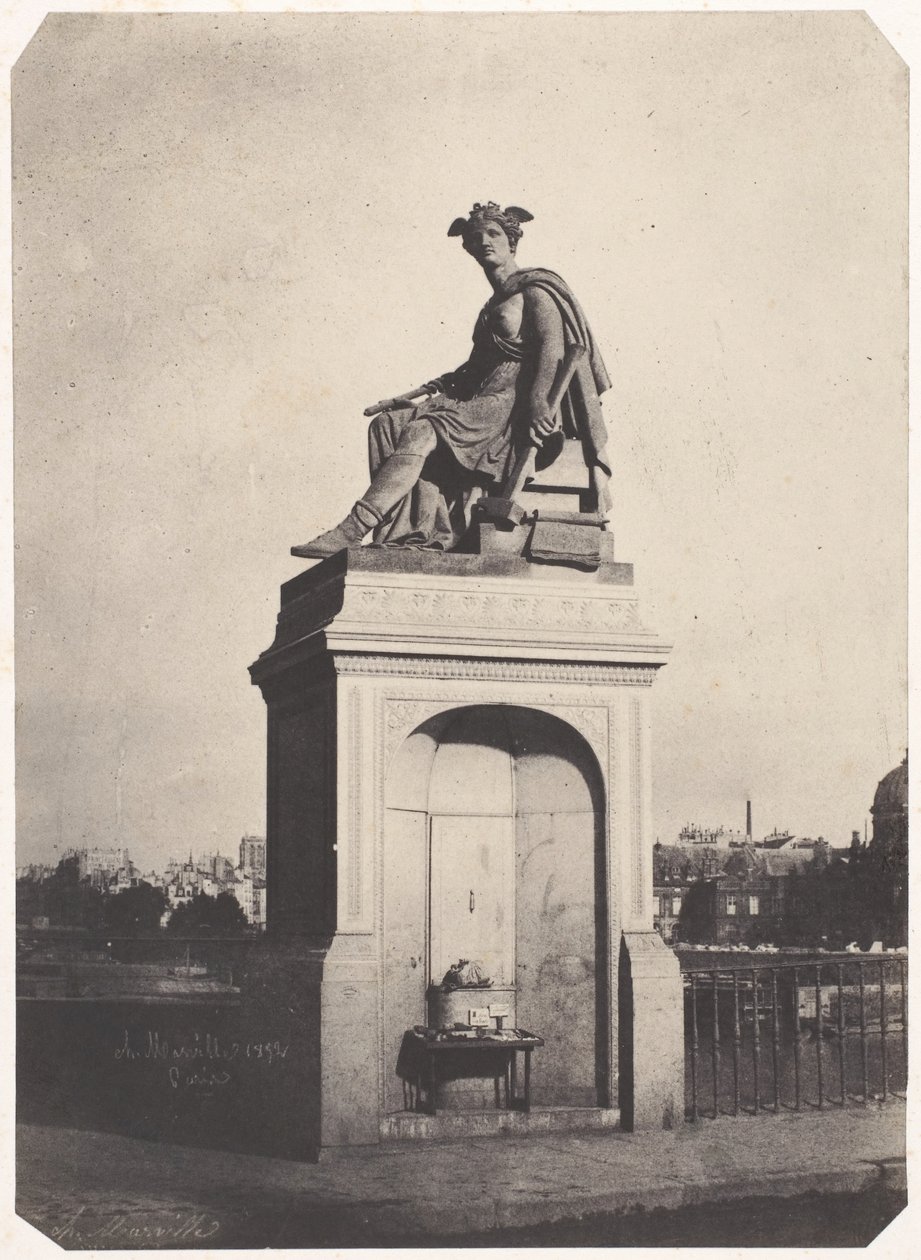 [Allegorical Sculpture of Industry, Pont du Carrousel], 1852. av Charles Marville