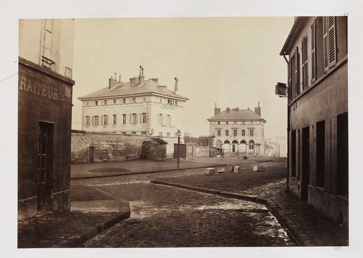 Barriere dItalie, fra rue Gerard, Paris, 1858-78 av Charles Marville