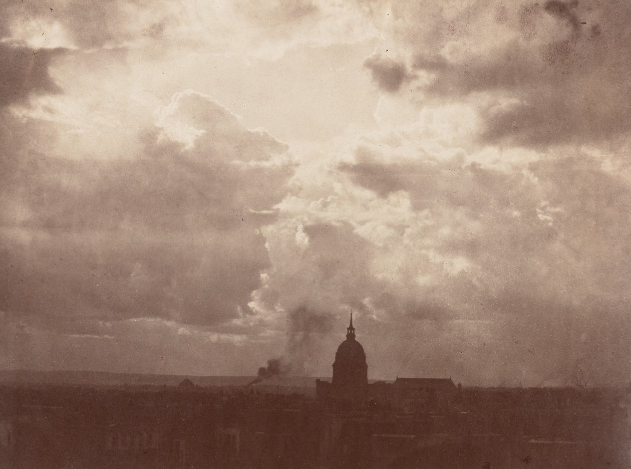 Skystudie over Panthéon, Paris av Charles Marville