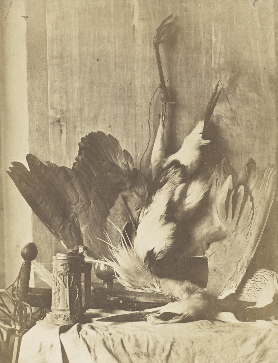 Game Still Life, ca. 1853-55 (albuminisert saltet papirtrykk) av Charles Marville