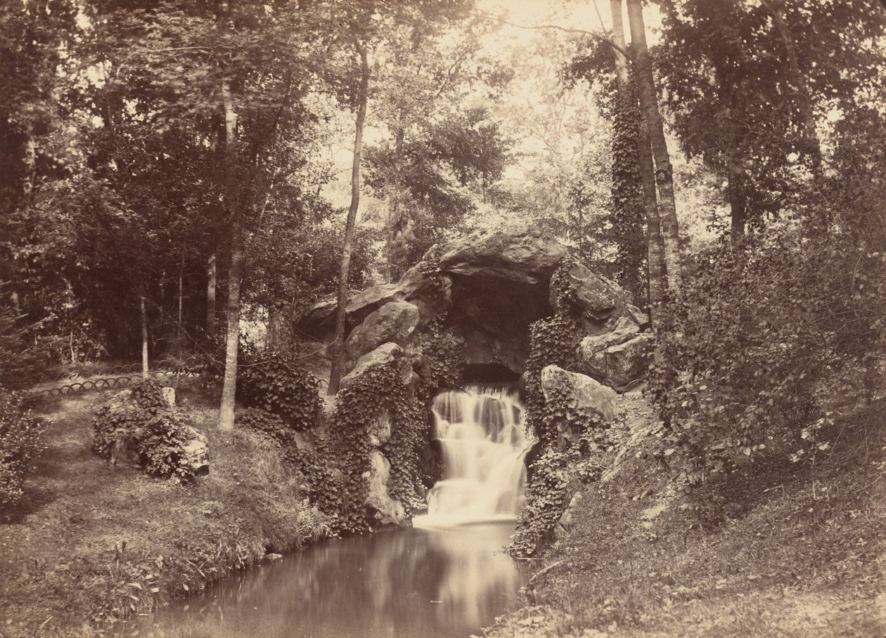 Grotte, Mare aux Biches, Bois de Boulogne av Charles Marville